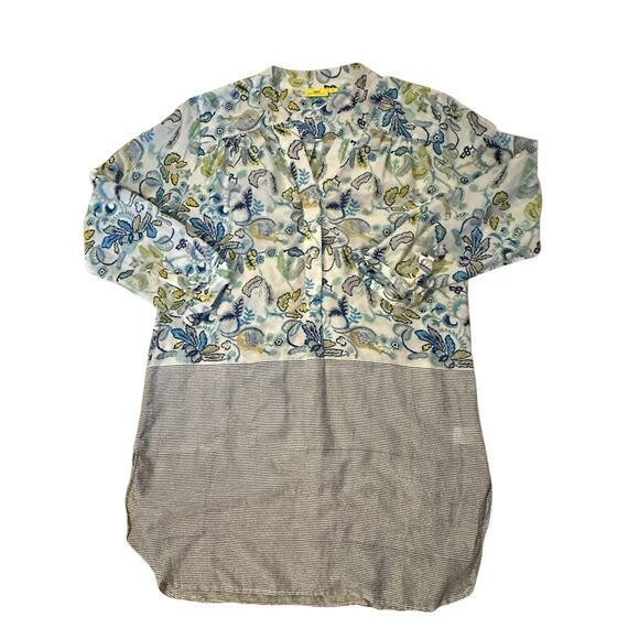 Roberta Roller Rabbit CottonSilk Tunic Dress/Swim Coverup Size M Vacation Resort - Picture 1 of 8